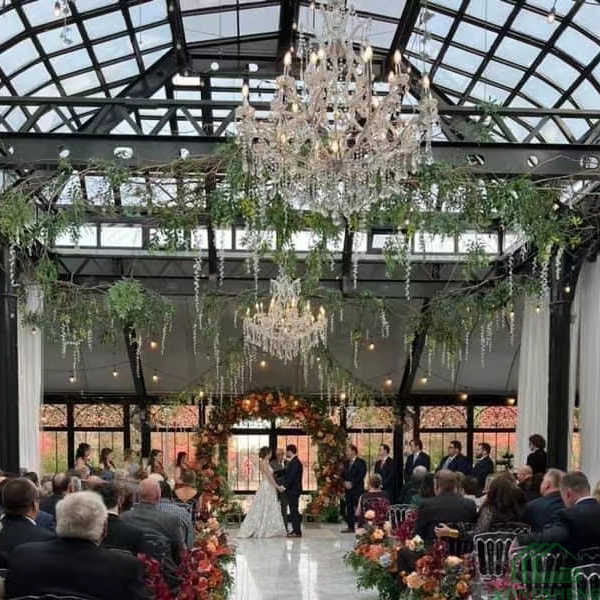 Wedding venue Victorian style metal and glass iron conservatory